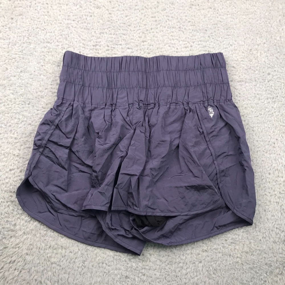 Free People FP Movement The Way Home Shorts Womens L Purple 2" Lined Running Gym